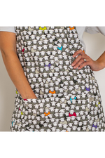 An image of the Herdy Company's Flock Apron on model