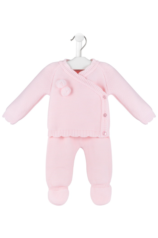 An image of the Dandelion Scallop Edge Knitted 2-Piece Set