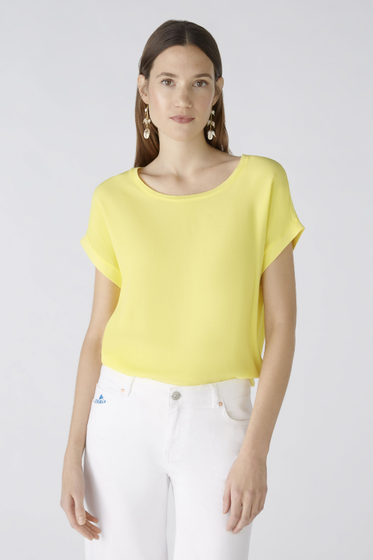 An image of the Oui Plain Cap Sleeve T-Shirt