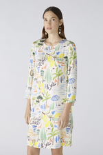 An image of the Oui Multi Print Shift Dress