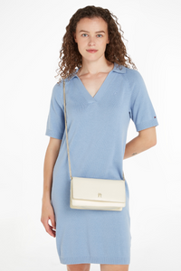 An image of the Tommy Hilfiger Small Flap Crossover Chain Bag