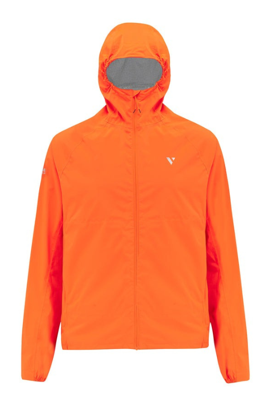 Mac in a Sac Mens Ultralite Jacket. A foldable jacket with reflective detailing. This jacket is highly waterproof, breathable and comes in the colour Neon Orange.