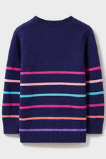 An image of the Crew Clothing Love Stripe Jumper