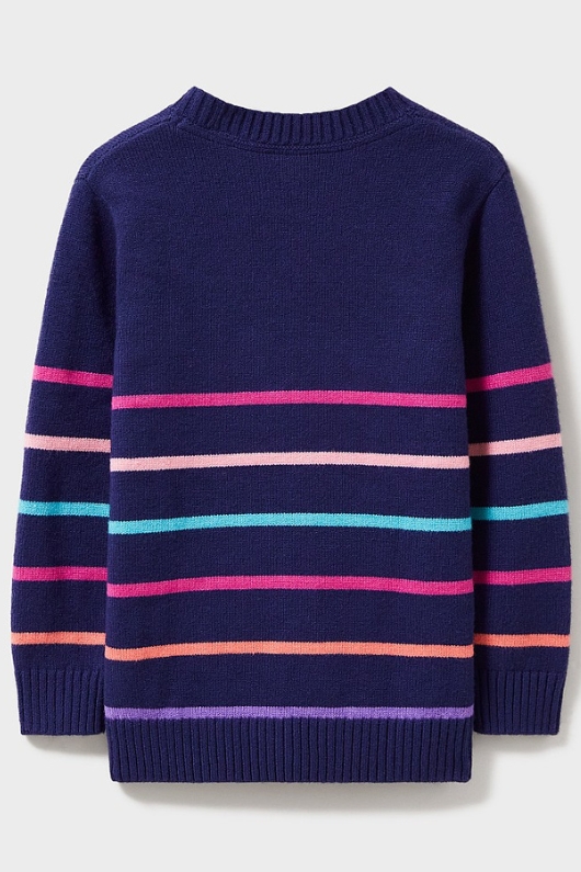 An image of the Crew Clothing Love Stripe Jumper
