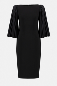 An image of the Joseph Ribkoff Pleated Sleeve Dress