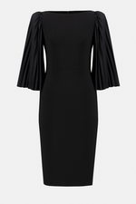 An image of the Joseph Ribkoff Pleated Sleeve Dress
