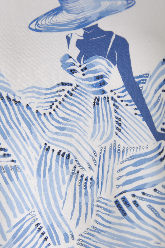 An image of the Oui Lady Print T-Shirt