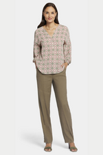 An image of the NYDJ Paulina Peasant Blouse