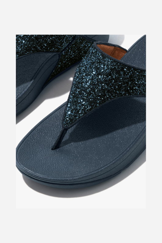 Lulu Glitter Toe-Post Sandals