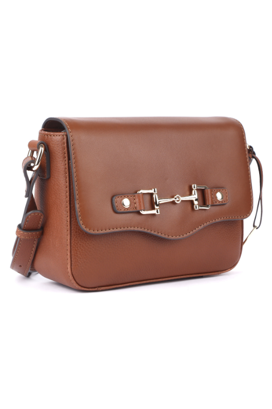An image of Ashwood Leather 'Leather Crossbody Bag' in colour tan
