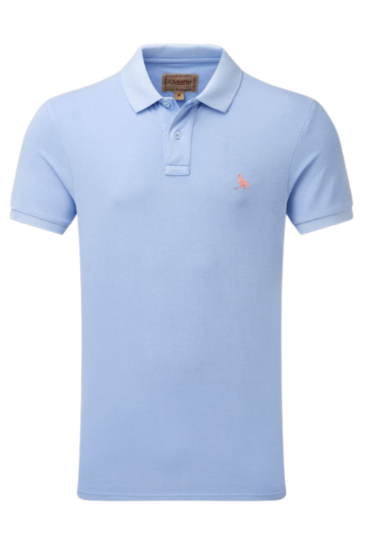 An image of the Schoffel St Ives Dyed Polo Shirt