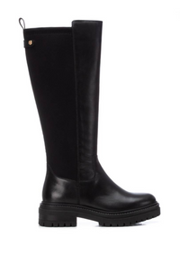 An image of the Carmela Heeled Leather Long Boot
