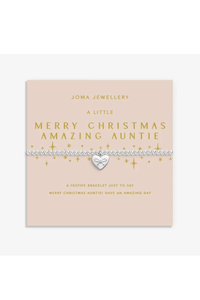 An image of the Joma Jewellery A Little Merry Christmas Amazing Auntie Bracelet