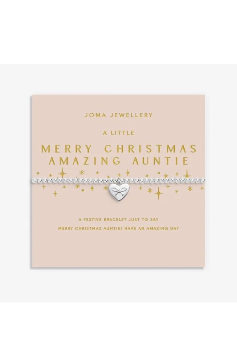An image of the Joma Jewellery A Little Merry Christmas Amazing Auntie Bracelet