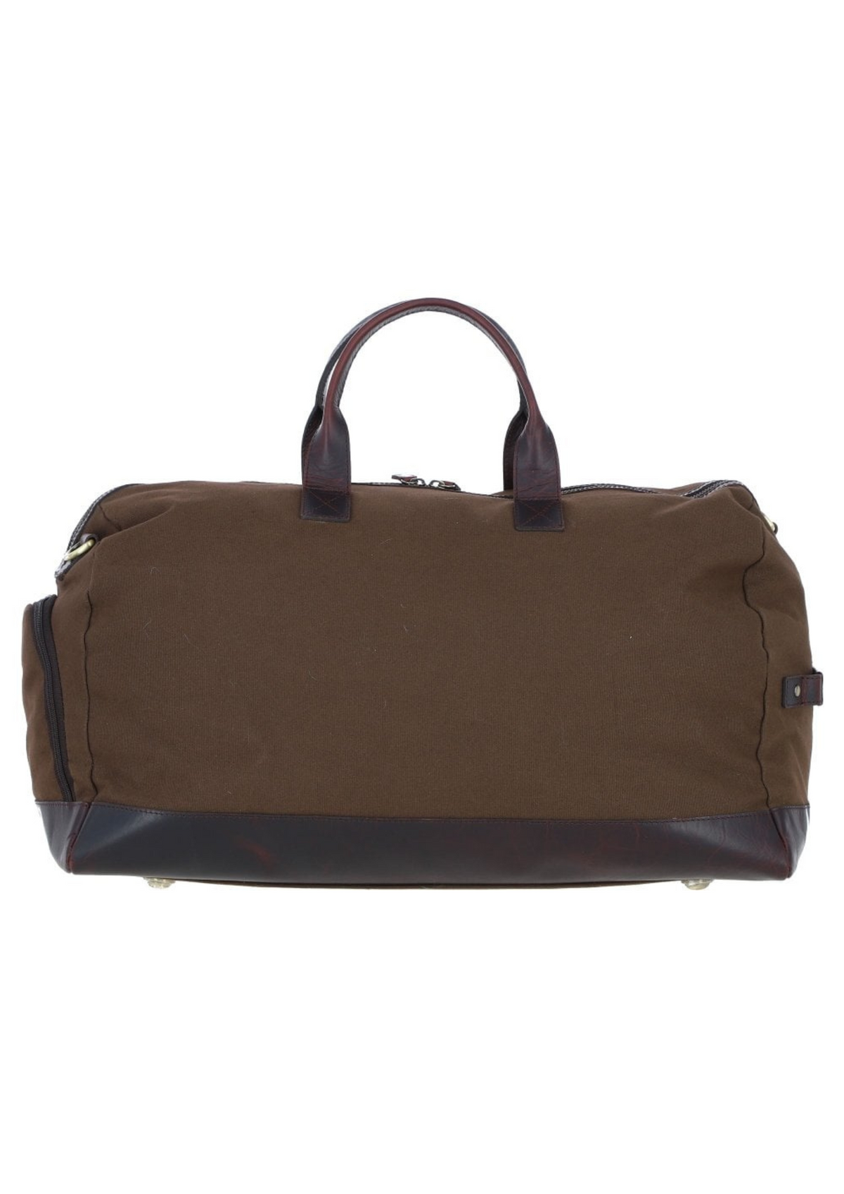 An image of the Ashwood Leather Canvas Leather Holdall Bag