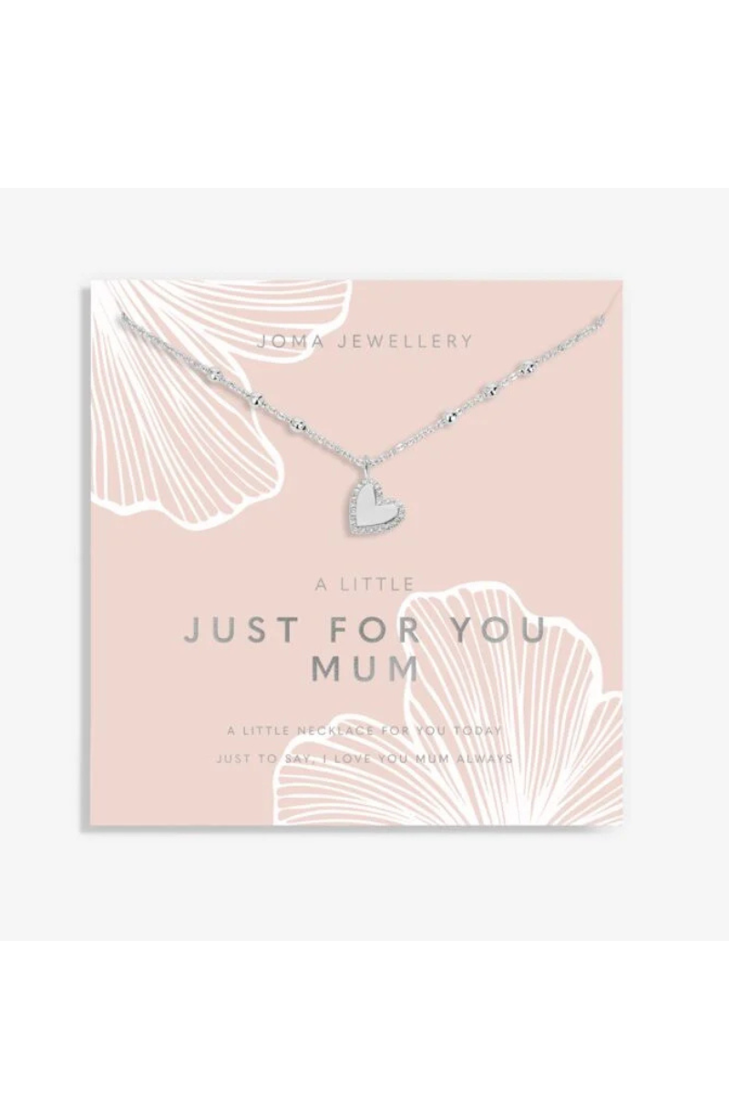 An image of the Joma Jewellery A Little Necklace 'Just For You Mum' Necklace in Silver Plating