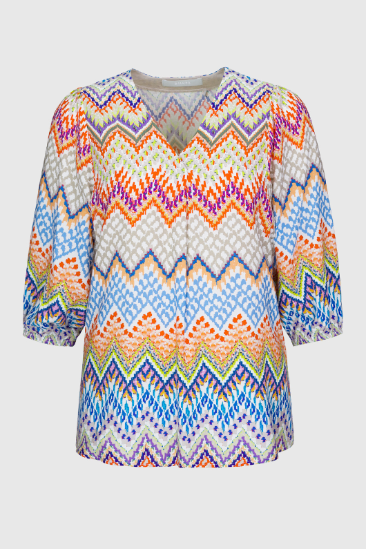 An image of the Bianca Alena Blouse in the colour Multi.