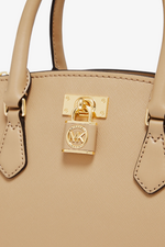 An image of the Michael Kors Ruby Handbag in the colour Camel.