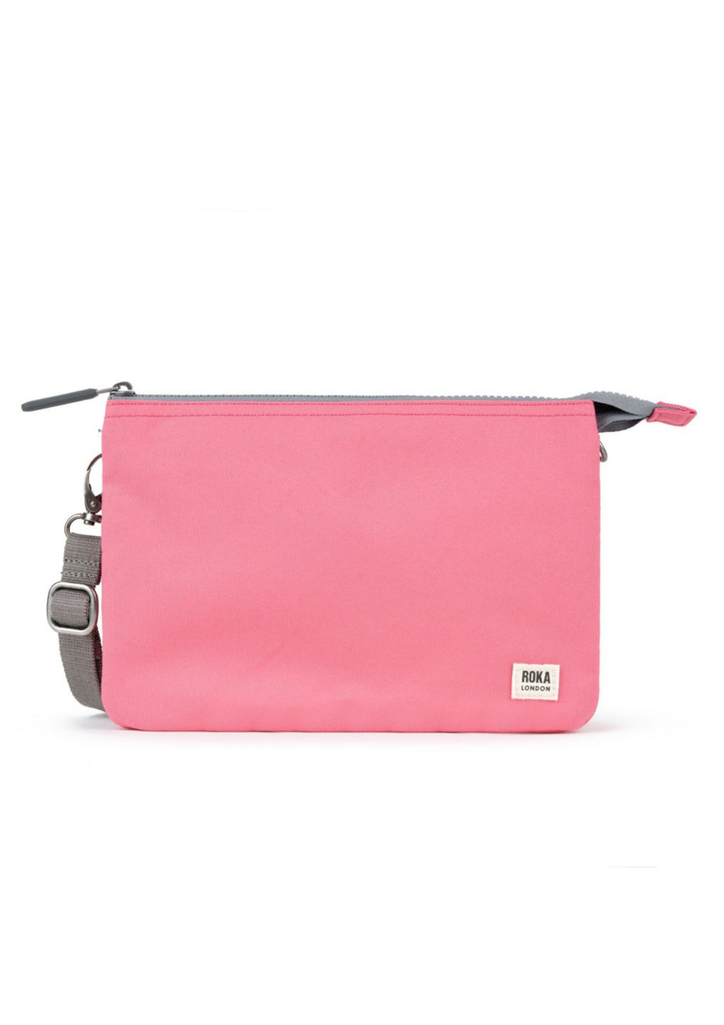 An image of the ROKA London Carnaby Crossbody XL Recycled Canvas