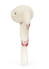 An image of the Jellycat Jellycat Blossom Cream Bunny 'Berry' Ring Rattle