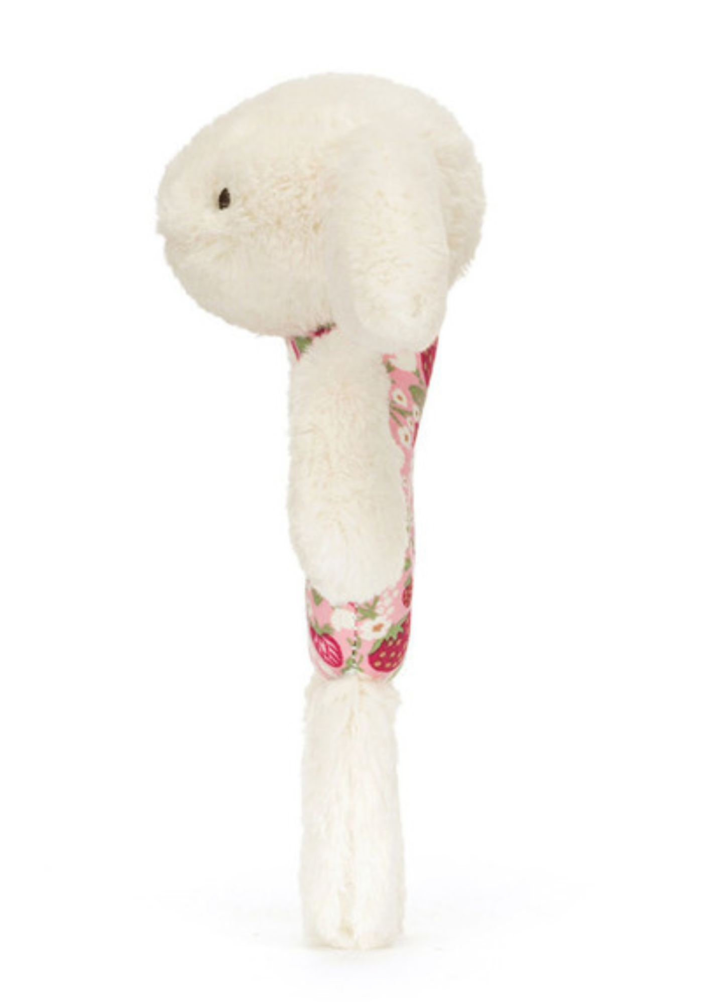 An image of the Jellycat Jellycat Blossom Cream Bunny 'Berry' Ring Rattle