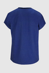 An image of the Bianca Julie Cap Sleeve Patterned Top