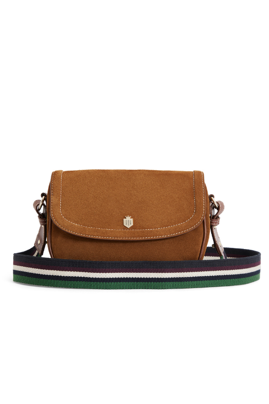 An image of the Fairfax & Favor Boston Handbag in the colour Tan Suede.