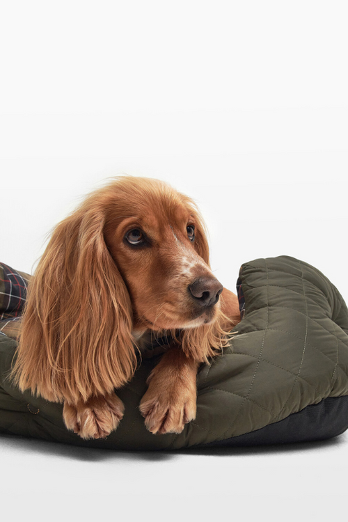 An image of the Barbour Quilted Dog Bed 30 Inches