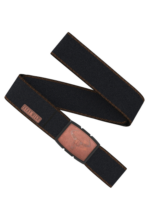 Arcade Belts Pioneer Belt. A stretch belt with adjustable buckle, in the colour black.