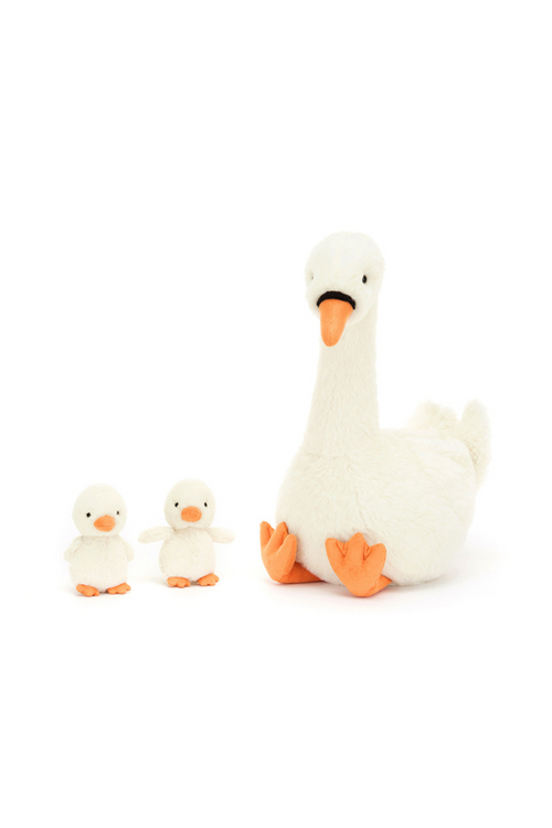 An image of the Jellycat Featherful Swan