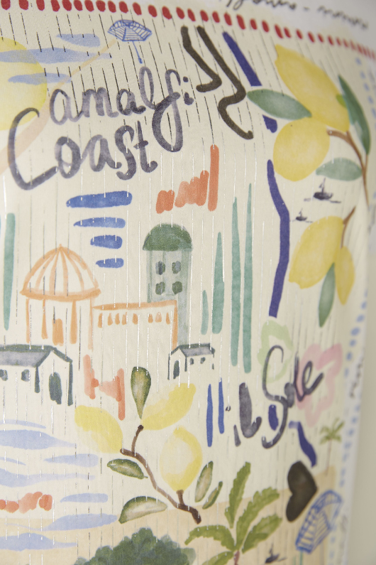 An image of the Oui Amalfi Print T-Shirt