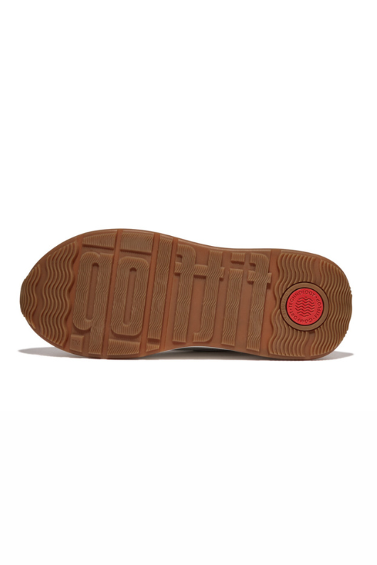 An image of the Fitflop F-Mode Leather/Suede Flatform Sneakers