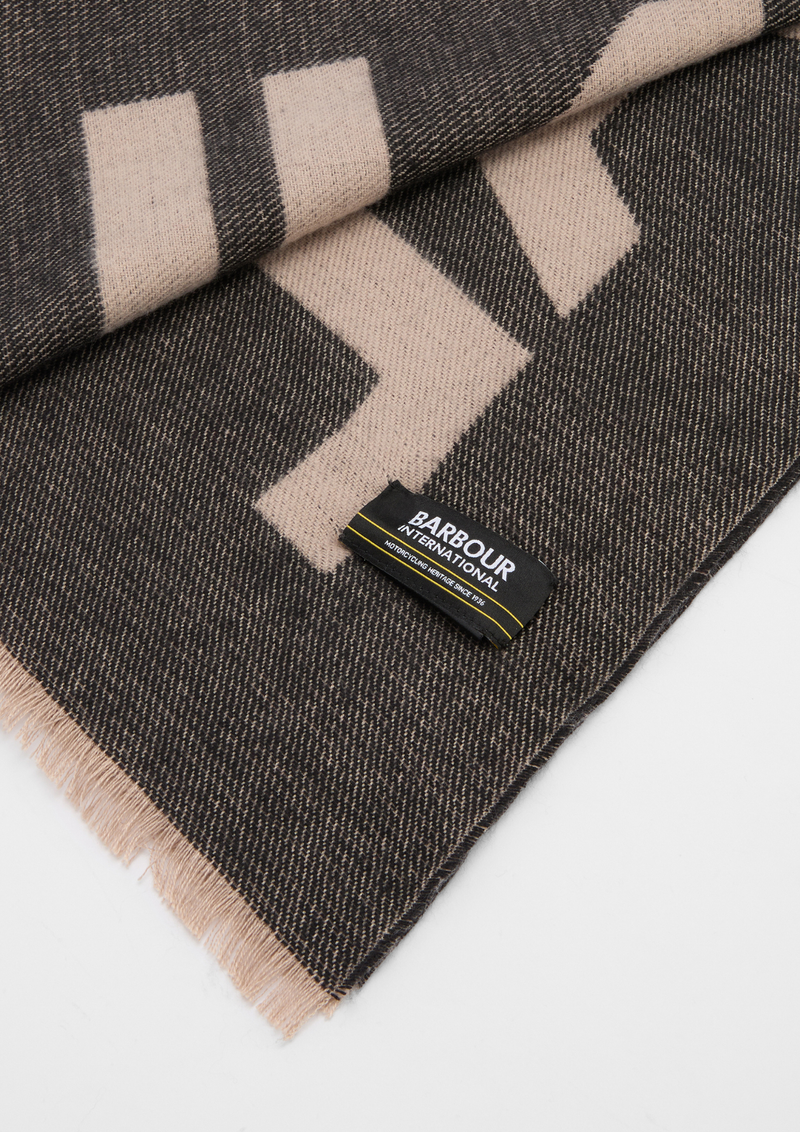 An image of the Barbour International Milla Logo Scarf
