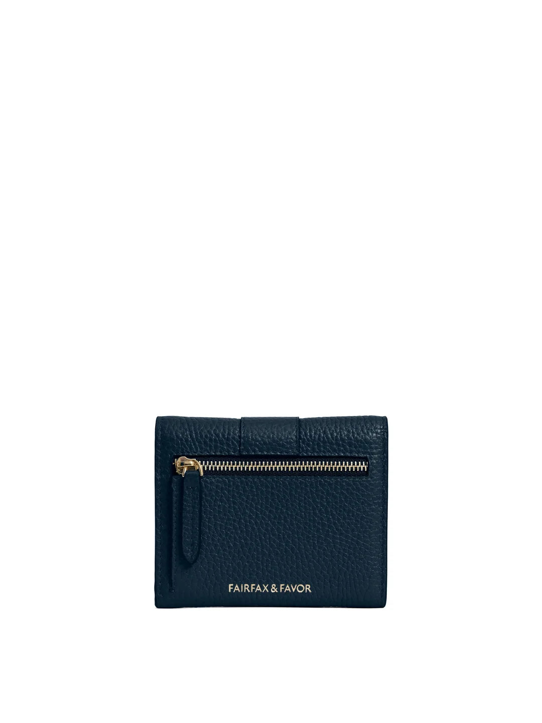 Fairfax & Favor Langford Button Purse Teal Leather