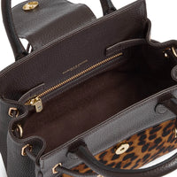 Fairfax & Favor Mini Windsor Handbag Leopard Haircalf