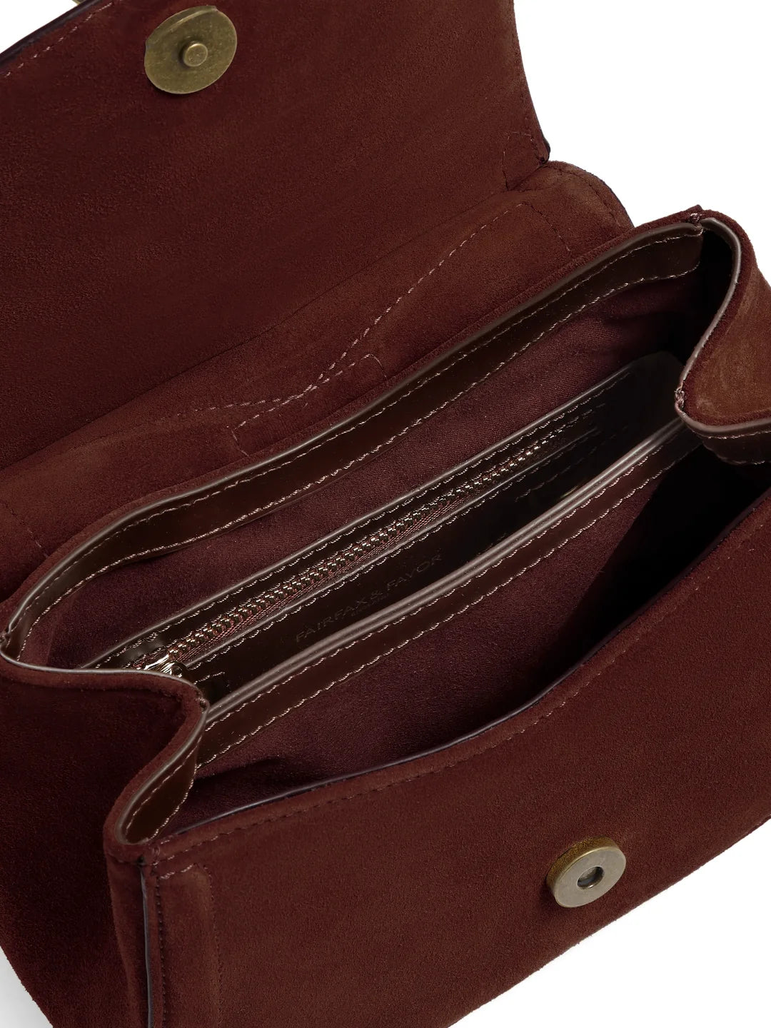 Fairfax & Favor Langham Messenger Bag Port Suede