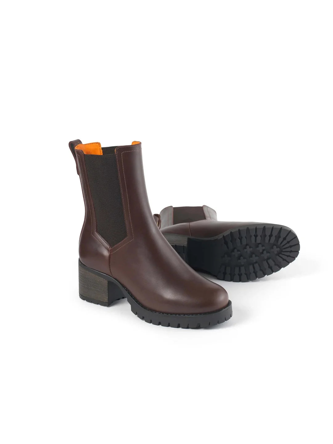 Fairfax & Favor Heeled Boudica Mahogany Leather