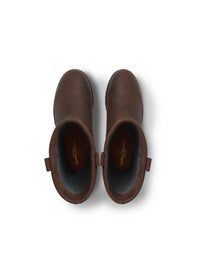 Fairfax & Favor Burghley Mid Calf Boot Mahogany Leather