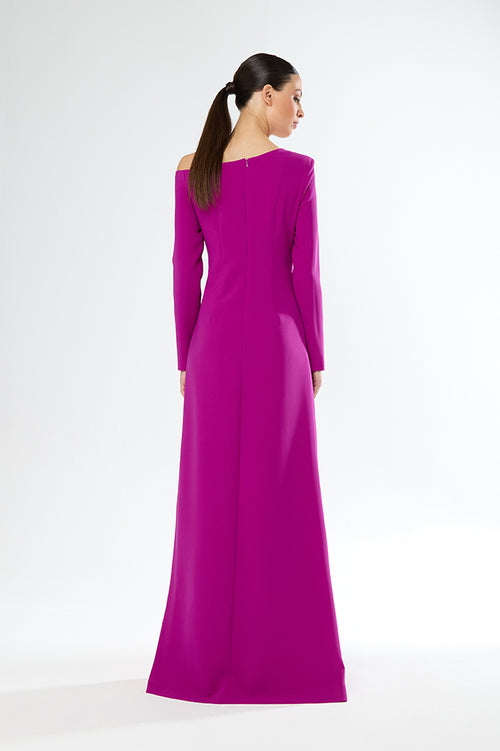 An image of the Carla Ruiz Pleated Keel Dress
