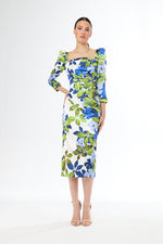 An image of the Carla Ruiz Straight Midi Dress