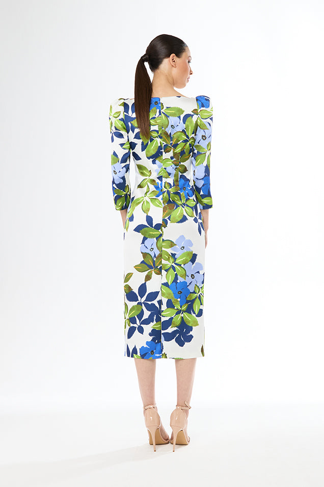 An image of the Carla Ruiz Straight Midi Dress