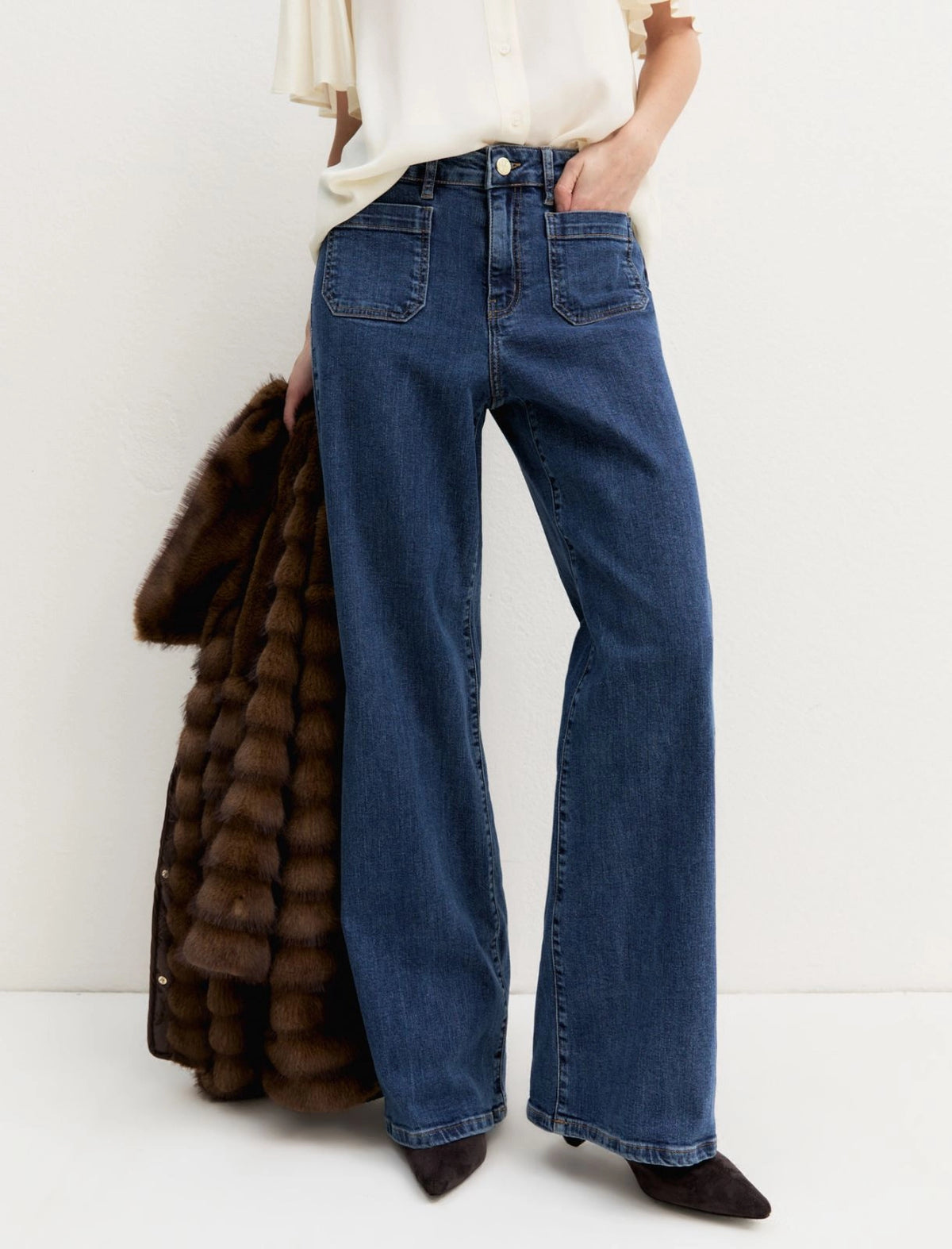 Wideflare Denim Trouser