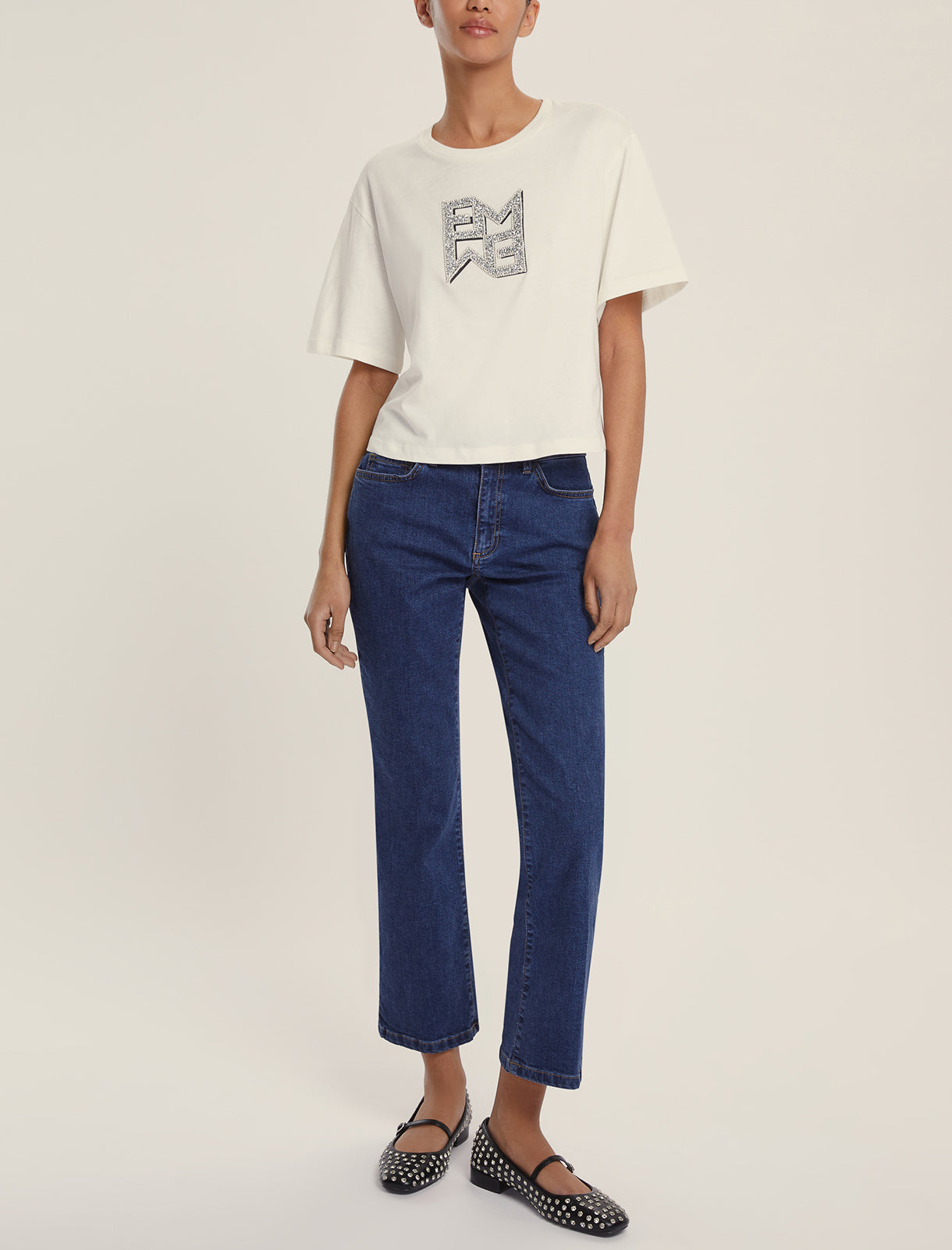 An image of the Emme Ibisco Denim Trousers