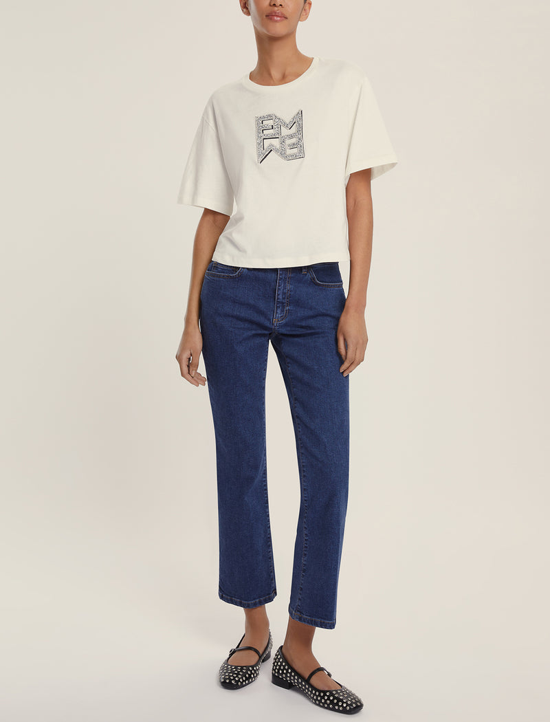 An image of the Emme Ibisco Denim Trousers