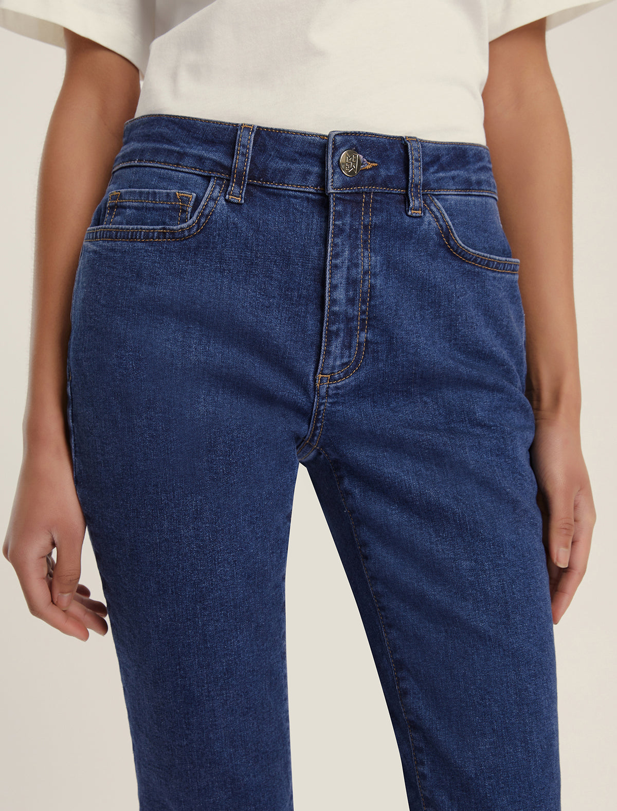 An image of the Emme Ibisco Denim Trousers