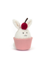 An image of the Jellycat Jellycat Dainty Dessert Bunny Cupcake