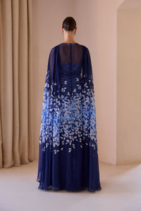 An image of the Carla Ruiz Long Dress With Cape