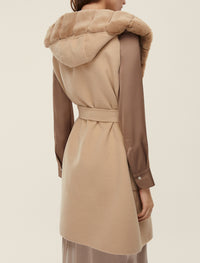 An image of the Emme Formosa Sleeveless Coat