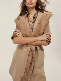 An image of the Emme Formosa Sleeveless Coat