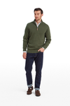 An image of the Schoffel Lewis Lambswool 1/4 Zip Jumper
